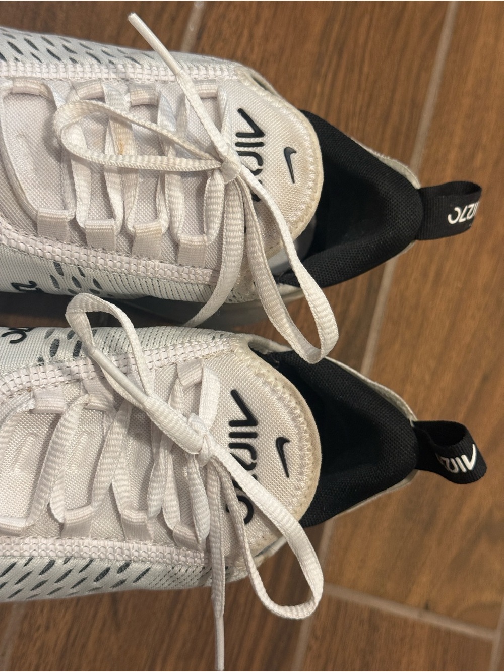 Nike Women’s Air Max 270 Sneakers - White/Black/Gray - Picture 5 of 8
